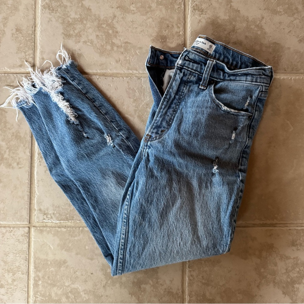 Abercrombie & Fitch Light Blue Denim Shorts